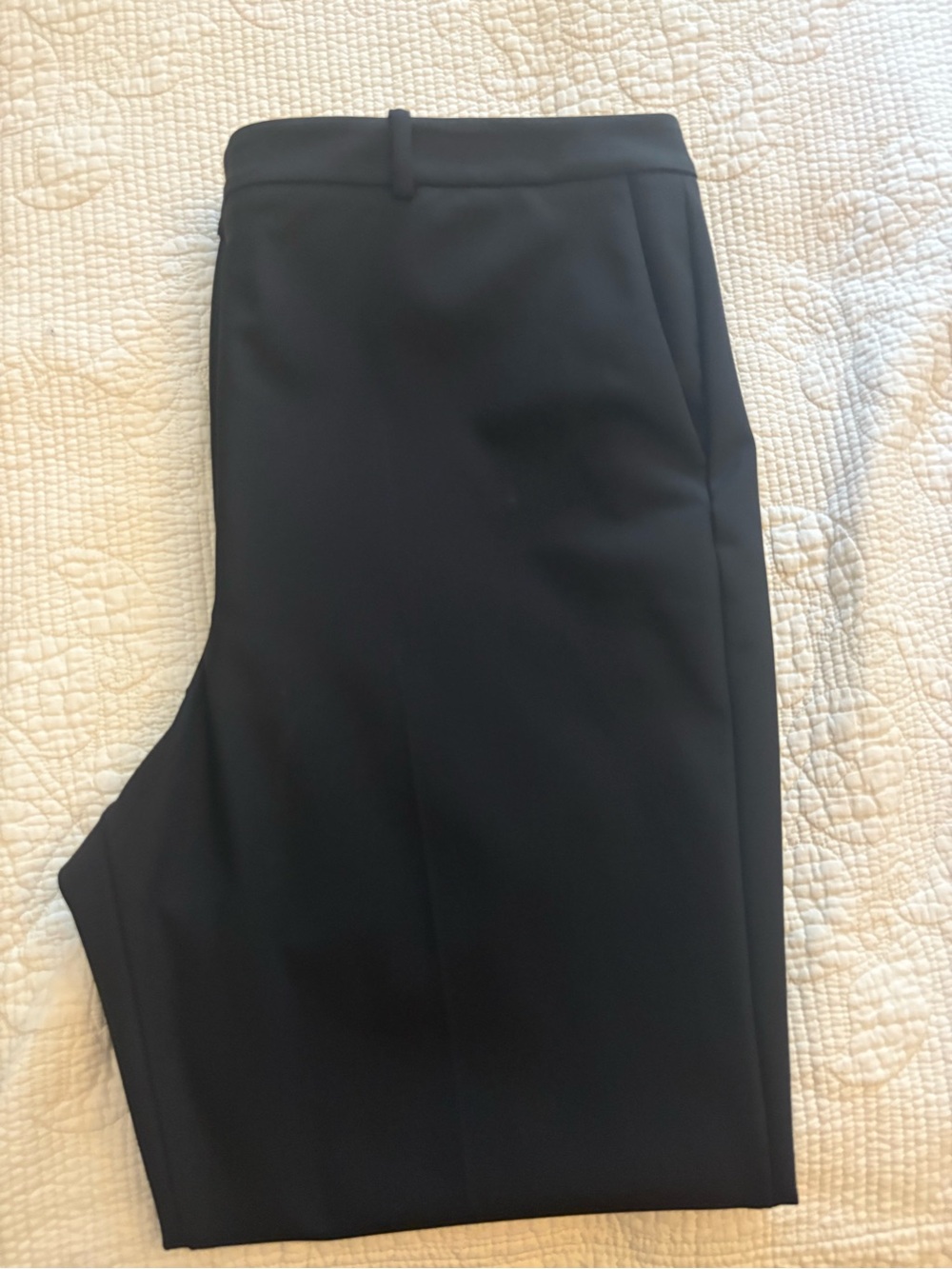 Donna Karan New York Black Slim Ankle Trousers – Size 16 – Classic Tailored Pant